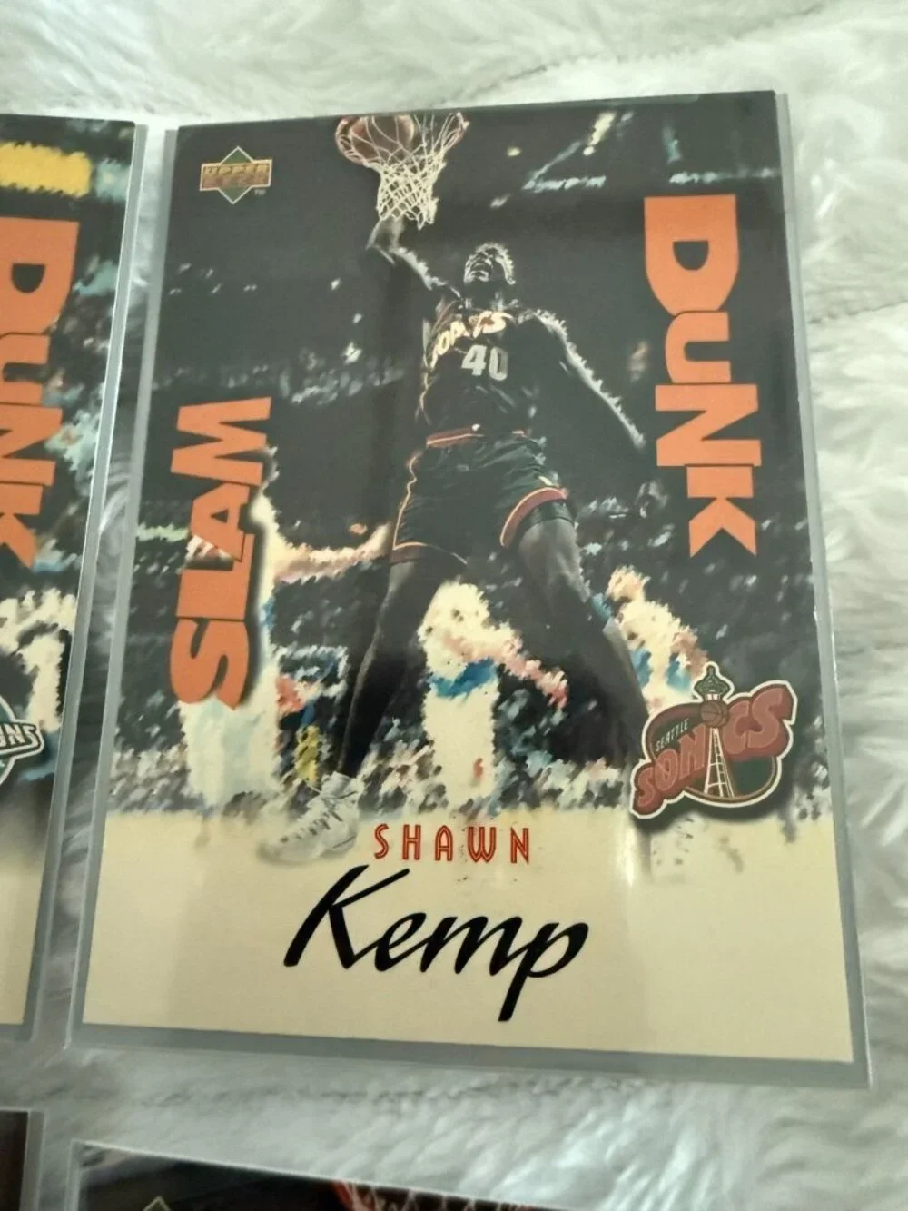 1997 Upper Deck Nestle Slam Dunk Basketball Card Bundle - Kemp, Rice, McDyess, T